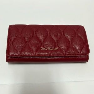 Vera Bradley Dark Red Leather Wallet